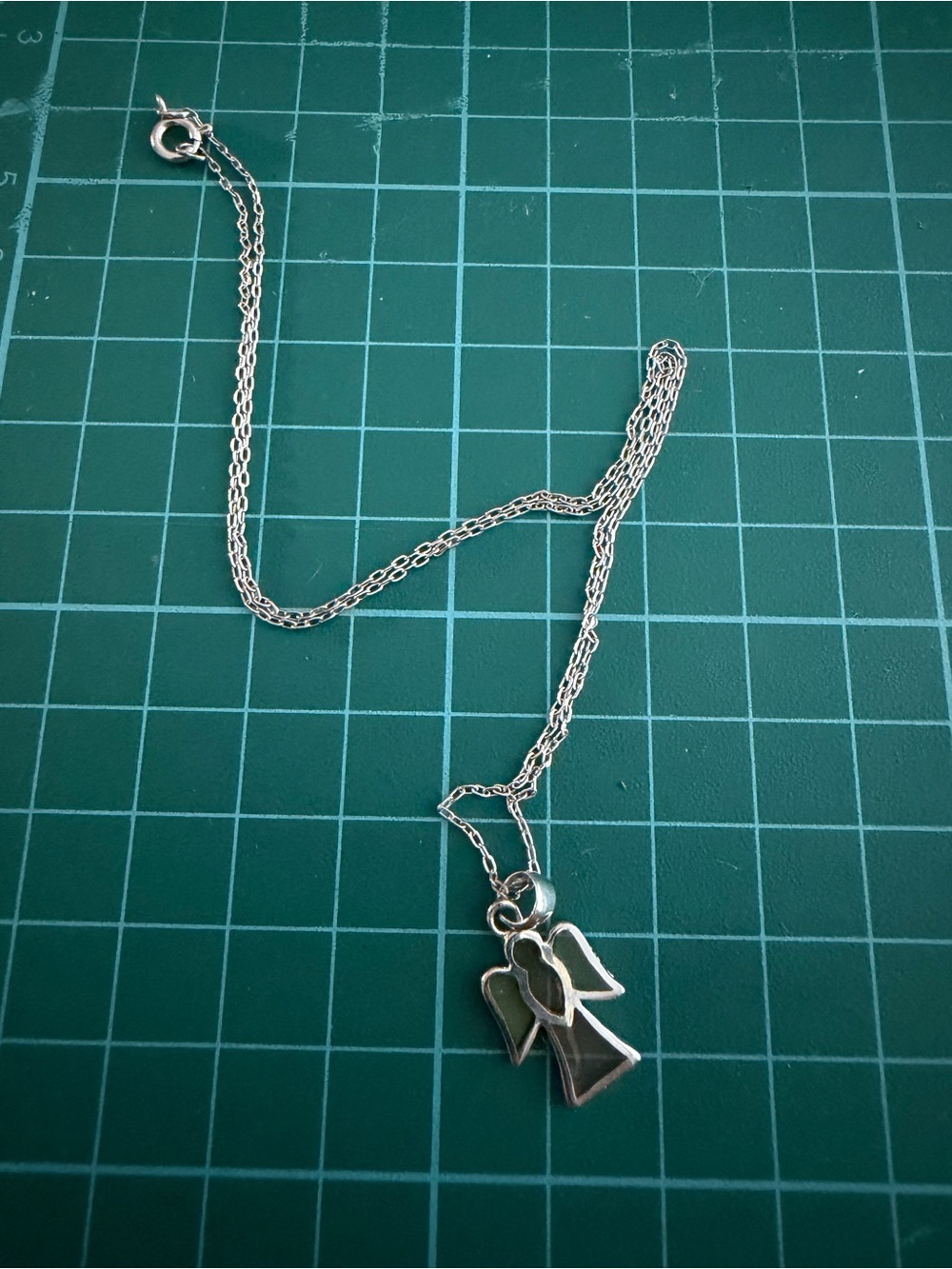 Silver Angel Pendant Necklace - Men Accessories